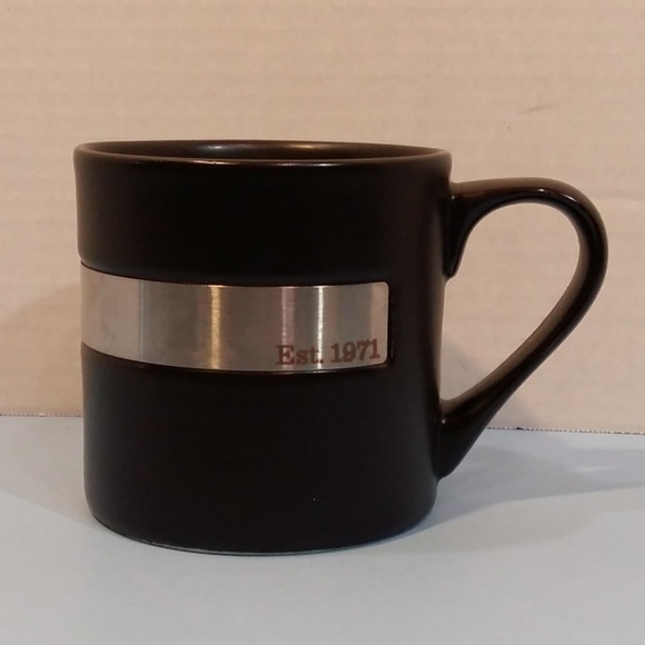 Rare Starbucks Est 1971 Black Stainless Steel Cup - Picture 1 of 5